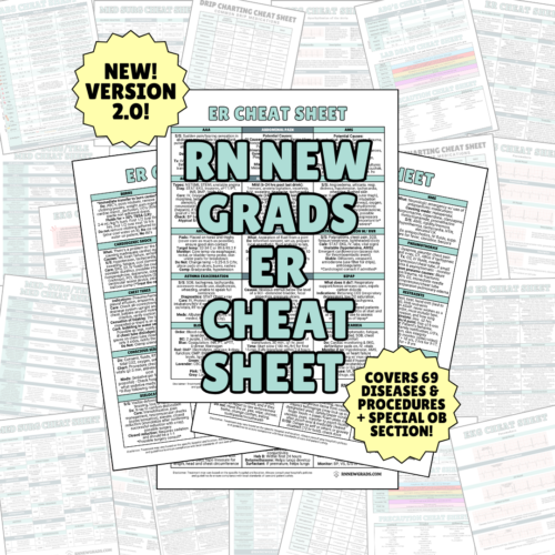 ICU Cheat Sheet - RN New Grads