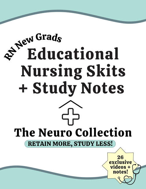 Education nursing skits plus study notes