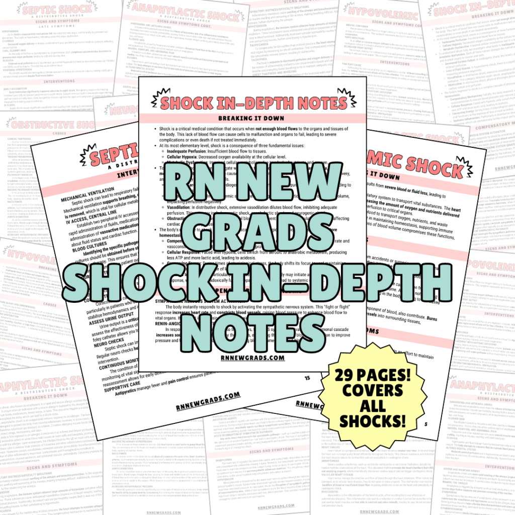 Shock Count Form *NEW* ICU Cheat Sheet - RN New Grads