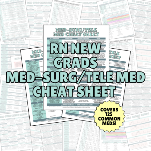 Med Surg Tele Med Cheat Sheet Product Photo (1)