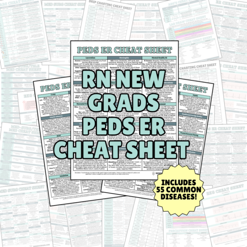 PEDS ER Cheat Sheet Product Photo (1)