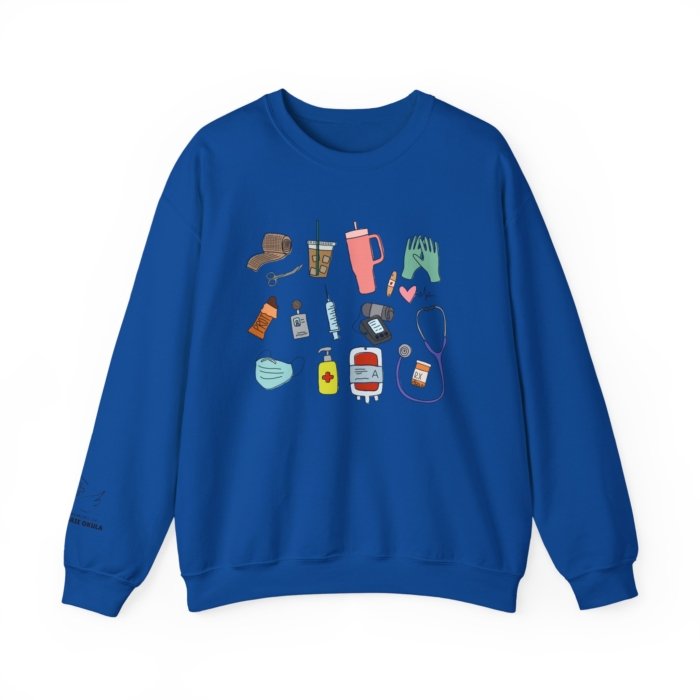Healthcare Doodles Crewneck - Image 16