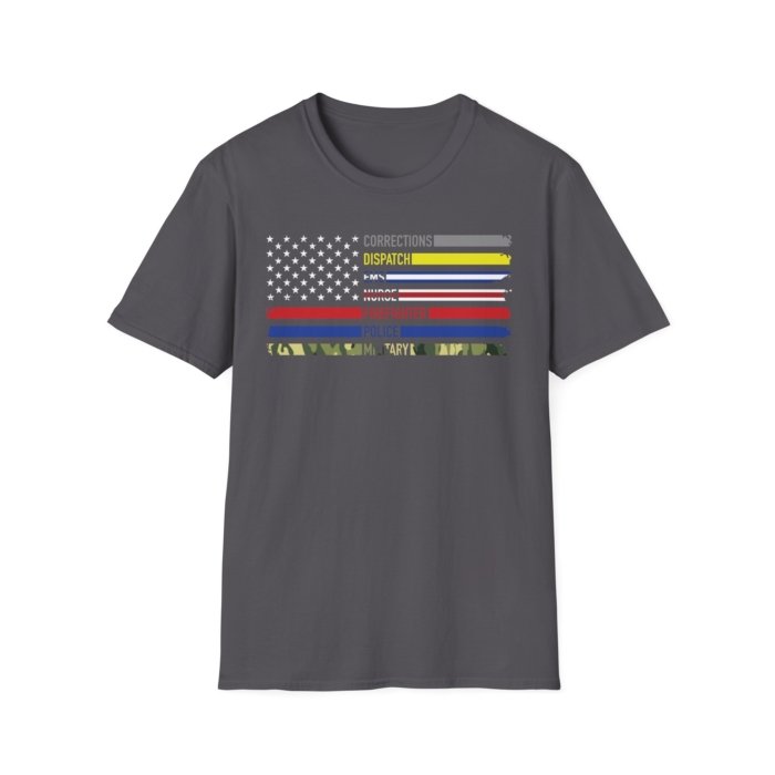 First Responders Flag T-Shirt - Image 22