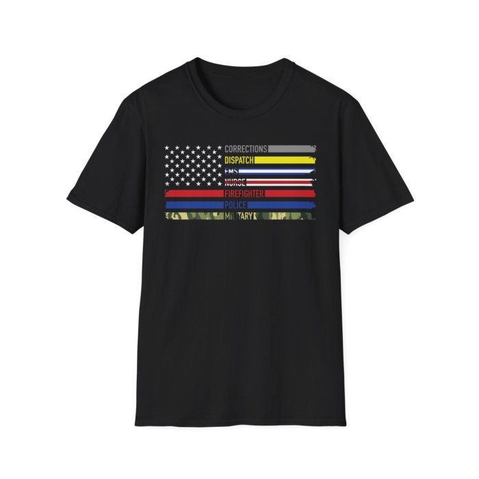 First Responders Flag T-Shirt