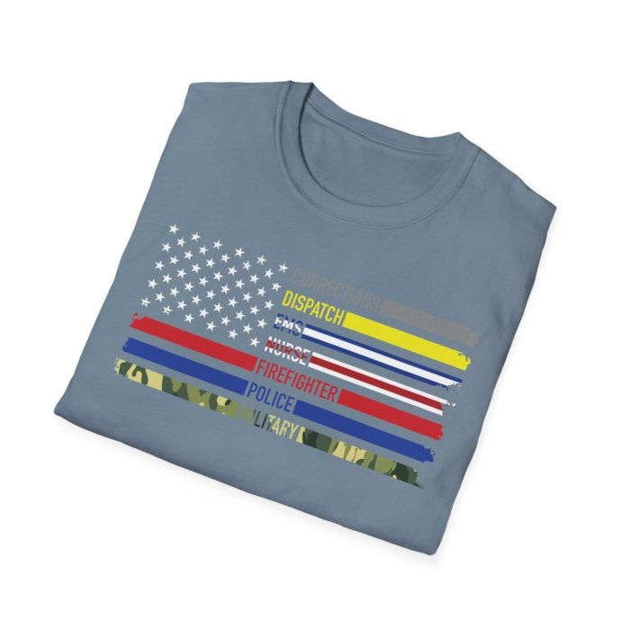 First Responders Flag T-Shirt - Image 17