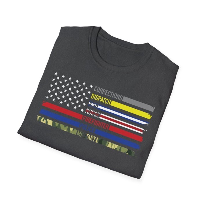 First Responders Flag T-Shirt - Image 13