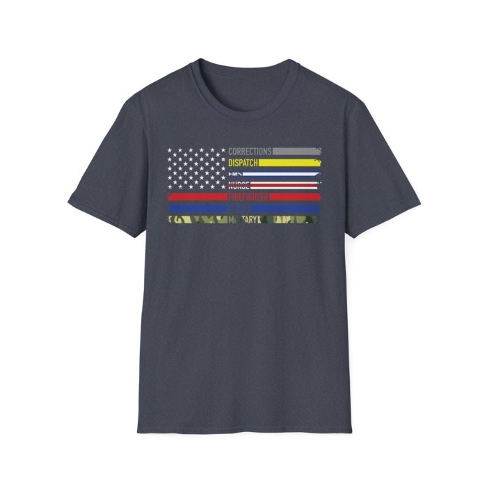First Responders Flag T-Shirt - Image 34