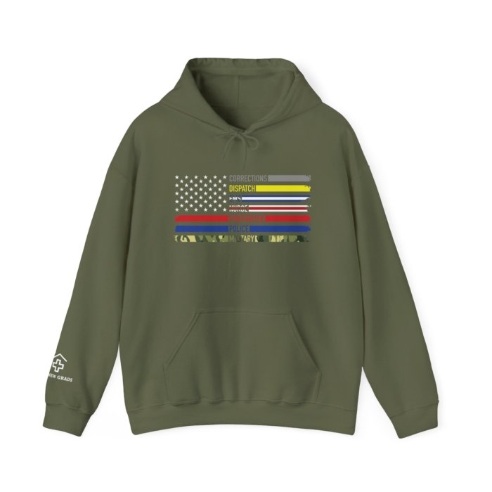 First Responder Flag Hoodie - Image 7