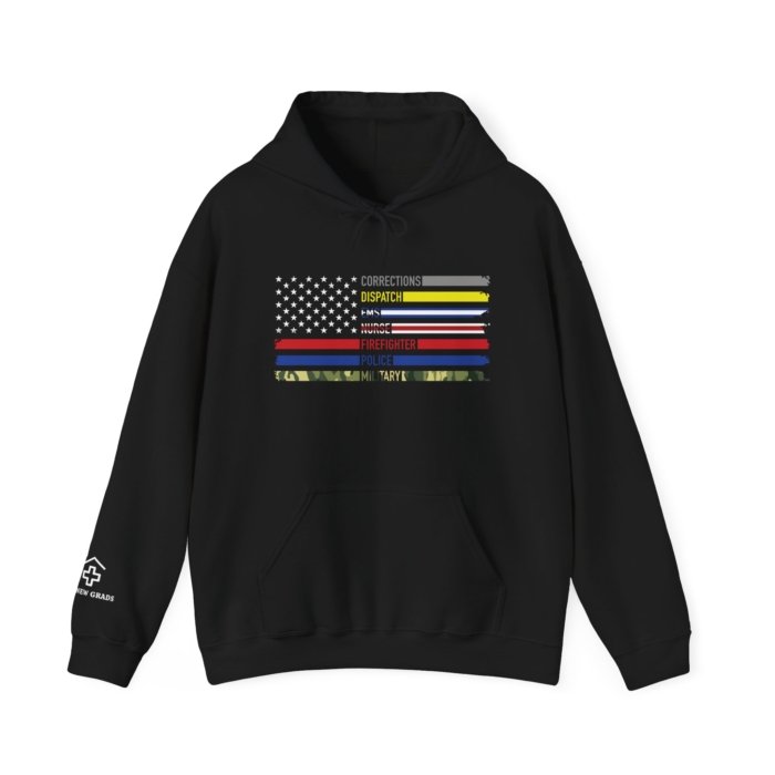 First Responder Flag Hoodie - Image 6
