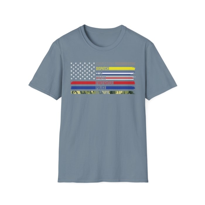 First Responders Flag T-Shirt - Image 14