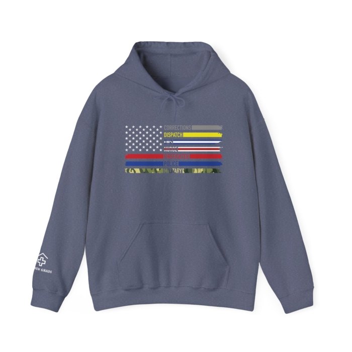 First Responder Flag Hoodie - Image 9