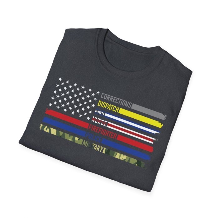 First Responders Flag T-Shirt - Image 29
