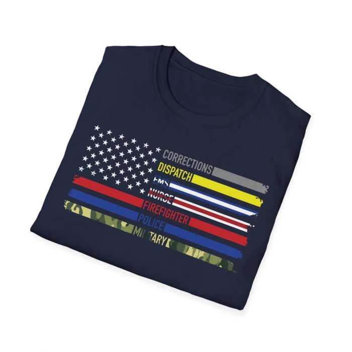First Responders Flag T-Shirt - Image 33