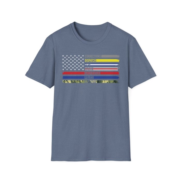 First Responders Flag T-Shirt - Image 18